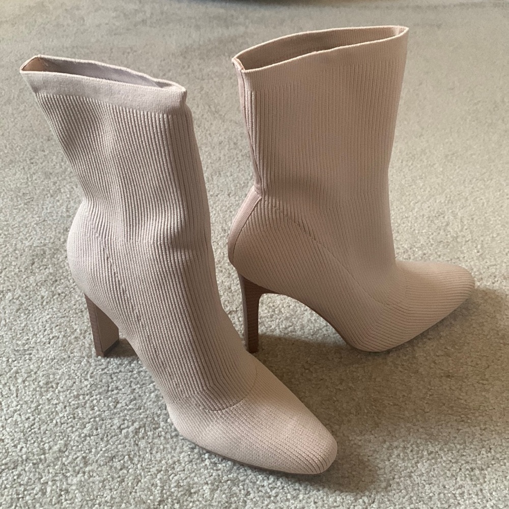 Brand New, never worn, nude color bootie. Journee collection Footwear.